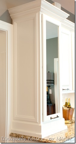 Adding molding to cabinets