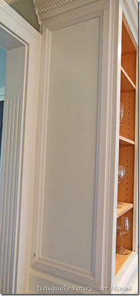 adding feet and decorative molding to cabinets