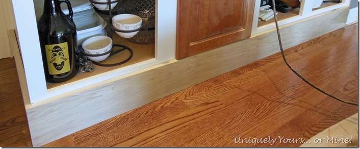 adding feet to cabinets