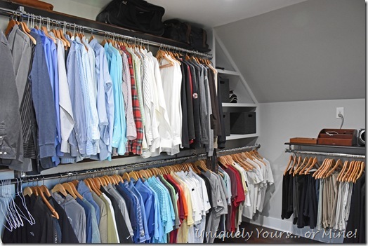 Renovated closet turned dressing room