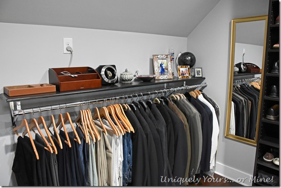 Renovated closet turned dressing room