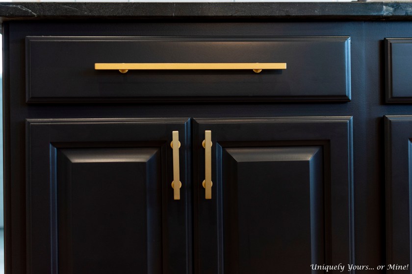 Black Painted kitchen Cabinets